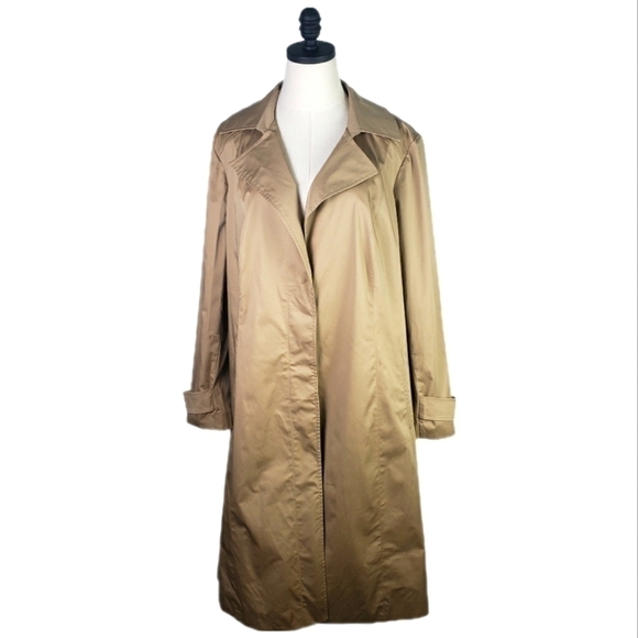 INC International Concepts Womans Lace Back Trench Coat Size 2X - Picture 1 of 12